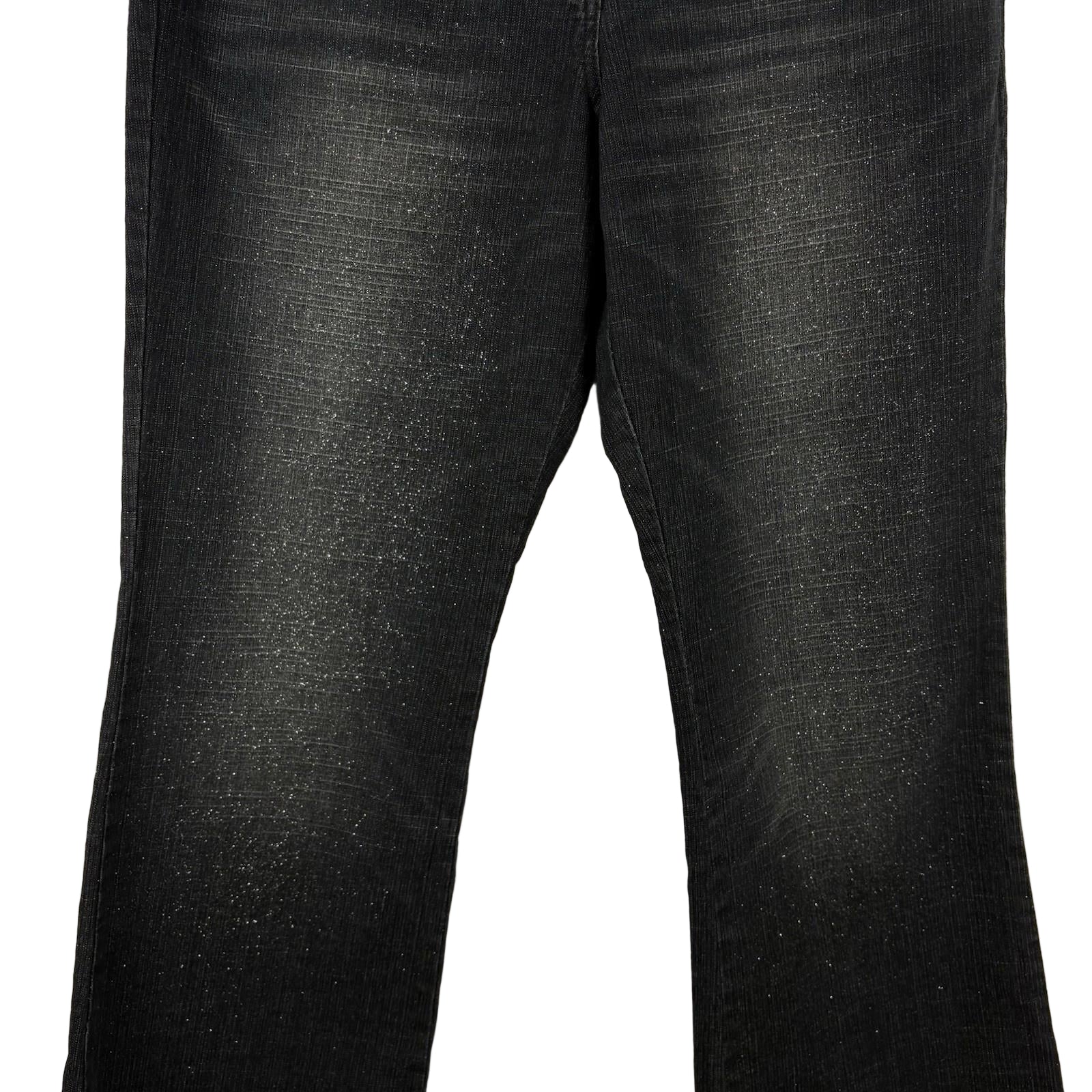 Black jeans on a white background