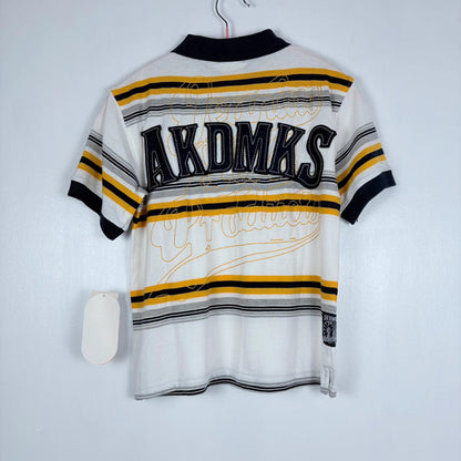 White Striped Polo Shirt