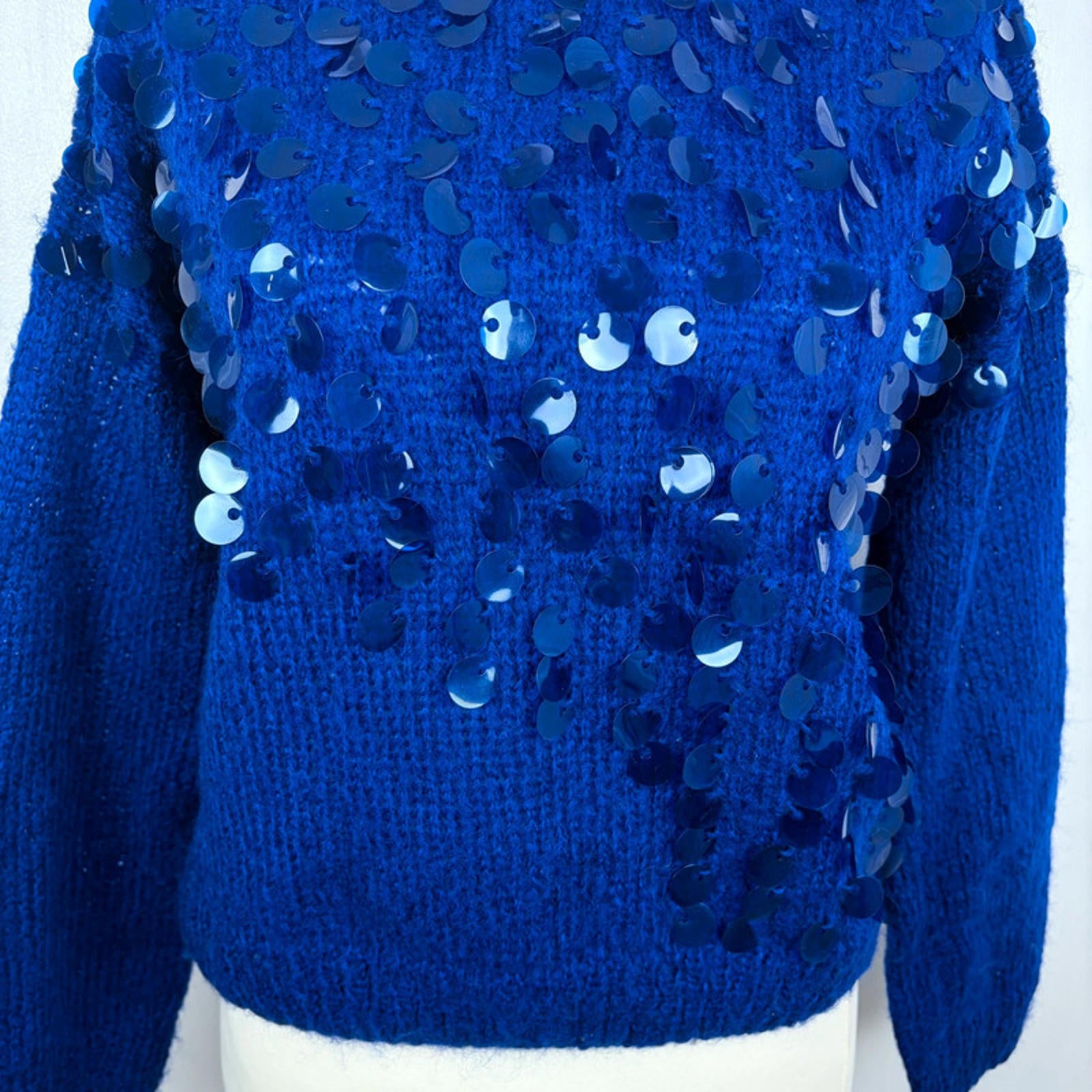 Blue Jumper with sequins 