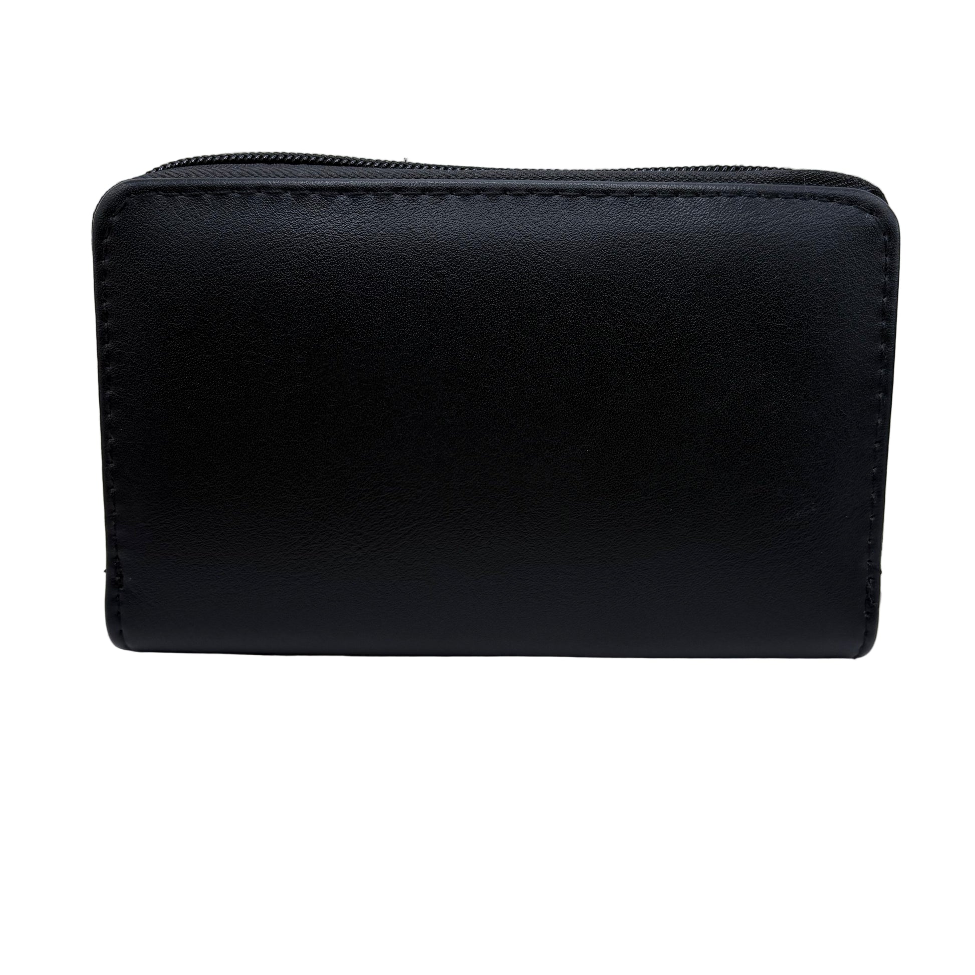 Black wallet on a white background