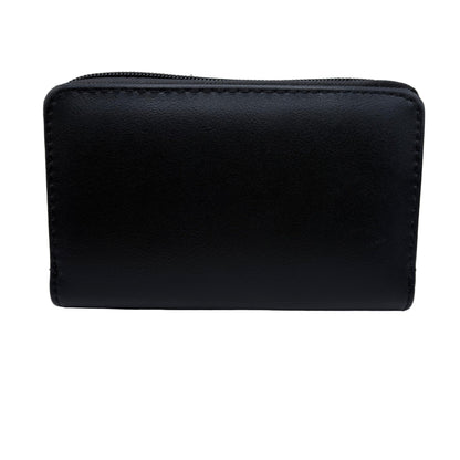 Black wallet on a white background