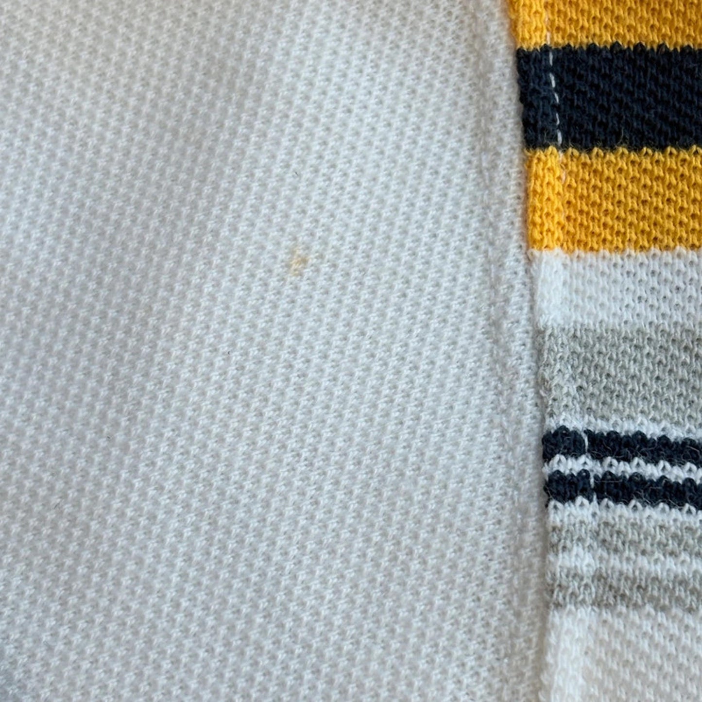 White Striped Polo Shirt