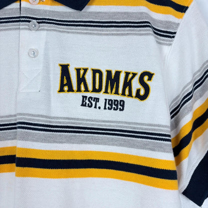 White Striped Polo Shirt