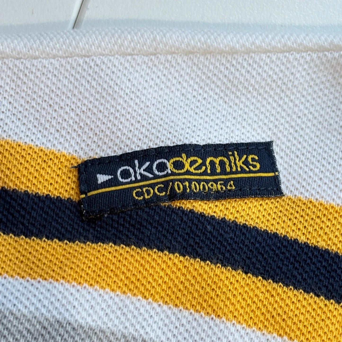 White Striped Polo Shirt